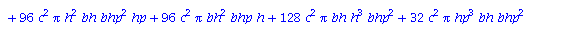`+`(`*`(6, `*`(O(`/`(1, `*`(`^`(xx, 3)))))), `/`(`*`(`+`(`*`(128, `*`(`^`(c, 2), `*`(Pi, `*`(`^`(ln(xx), 2))))), `/`(`*`(2, `*`(`+`(`-`(`*`(64, `*`(`^`(c, 2), `*`(Pi, `*`(bh, `*`(bhp, `*`(`^`(hp, 2)))...